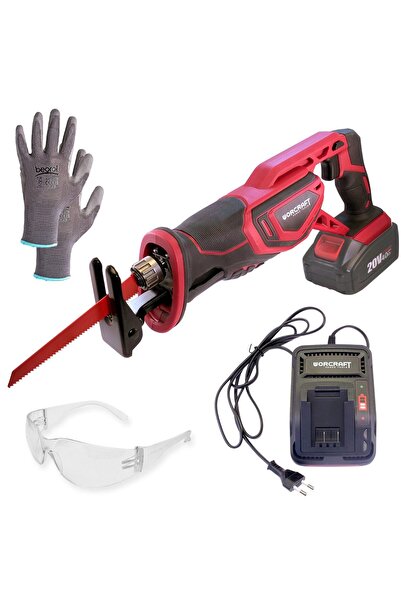 Worcraft Reciprocating saw, battery-powered, 20 V, 4.0 Ah-Li ion, charger + g...