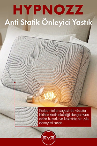 Eve Tekstil Hypnozz Anti Static Visco Neck Support Pillow 40*60*12