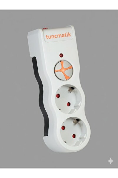 Tunçmatik İKİLİ Akım Korumalı Priz 1050 Joule – Çocuk Kilitli & Sigortalı Güv...