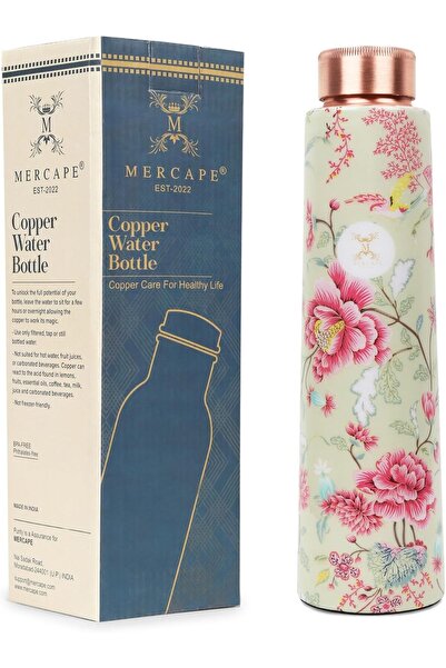 506k 100% Pure Joint Less Copper Bottles for Water with Leak Proof Lid