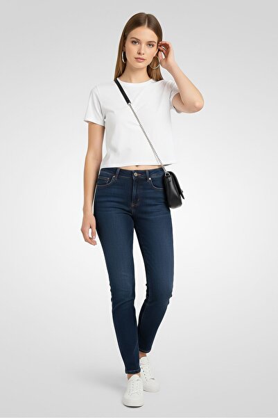 Gant Women Regular Fit Solid Straight Leg Jeans, Navy