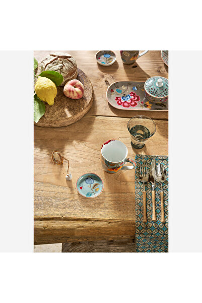 Pip Studio Fantasy Blooming Tales Blue Porcelain Tea Plate 9 cm