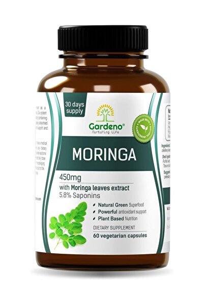 Gardeno كبسولات مستخلص أوراق المورينجا النقية - مُقَيَّمة بنسبة 5.8% من الساب...