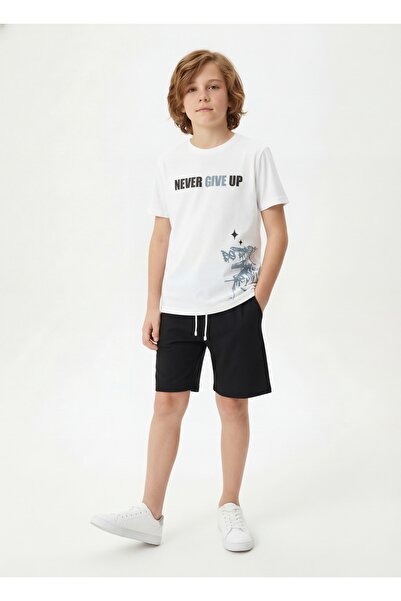 panios kids Set de vară pentru băieți cu tricou cu gât rotund și pantaloni ca...