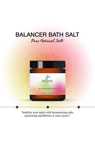 Lifenbalance ملح الاستحمام المتوازن 250 ملغ |   حمام معدني عطري لتنظيف الهالة...