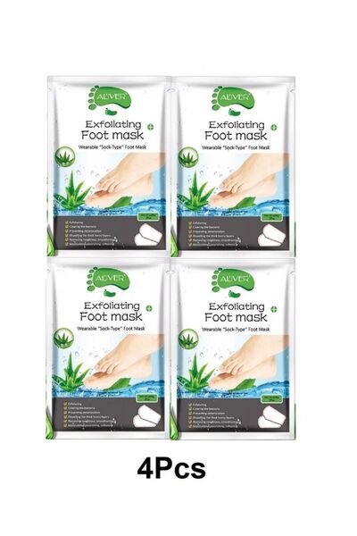 ALİVER مجموعة من 4 قطع قناع تقشير للقدمين