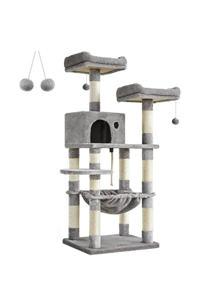 OEM Cat play set, tree type, with 3 beds and hiding places, 55x45x143cm, ligh...
