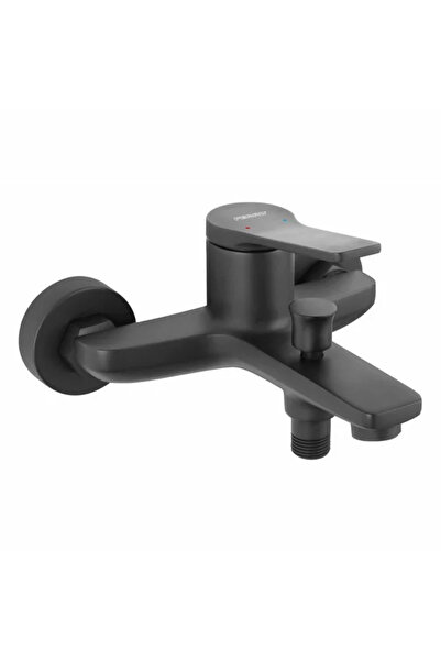 FERRO Stratos matte black bathtub faucet