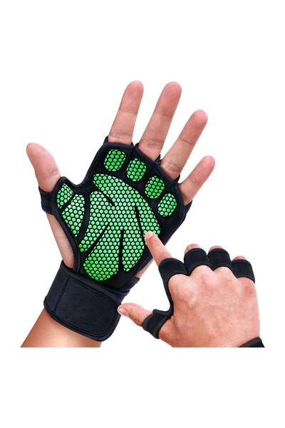 Arabest Cross Training Gloves with Built-in Wrist Support, Non-Slip Silicone ...