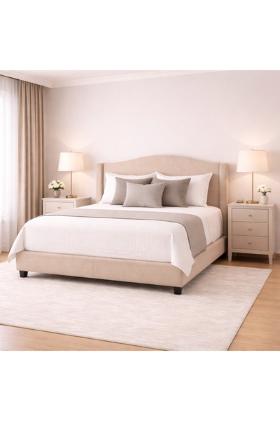 BedBoss سرير فندقي تنجيد قماش مخمل