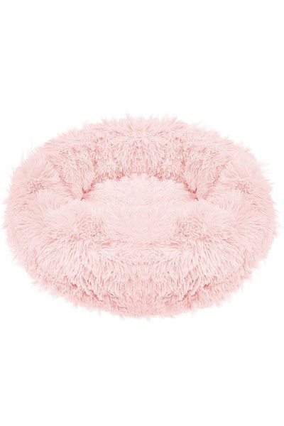 OEM Dog and cat bed, with removable cover, light pink, diameter 70cm