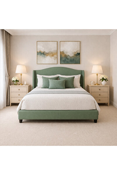 BedBoss سرير فندقي تنجيد قماش مخمل