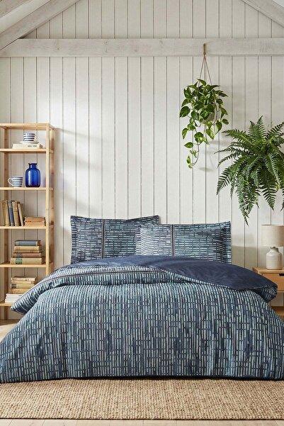 Özdilek Modra King Size Elastic Sheet Duvet Cover Set - Blue