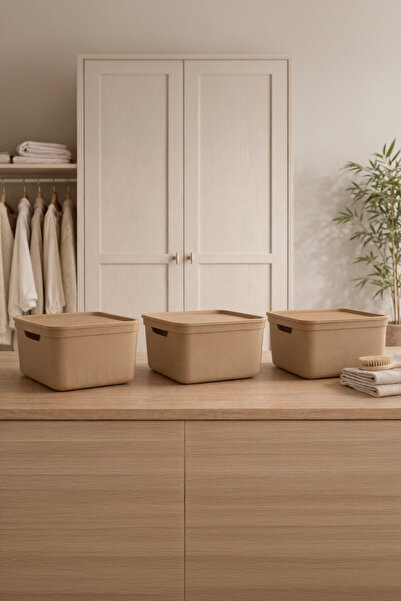 Kitchen Life Aura 3-Piece Multi-Purpose Storage Container with Lid, Closet Or...