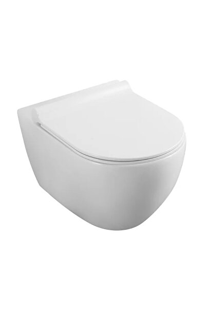 OEM Capac WC slim Fluminia Minerva Quick Release softclose alb