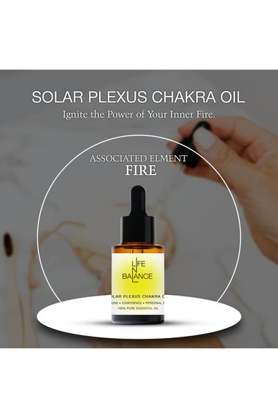 Lifenbalance Energy and focus | Lemon & Ginger — Solar Plexus Chakra Body Oil 30 ml