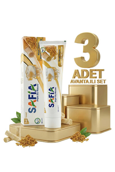 Safia Diş Macunu Misvak ve Propolis 3x100 ml
