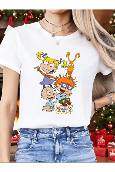 LİNA06 1pc Spring New Women'S T-Shirt - Print Pattern Print Suitable for Spor...