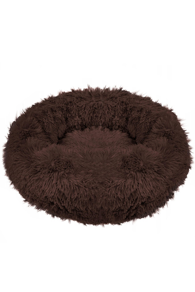 OEM Dog and cat bed, with removable cover, brown, diameter 90cm