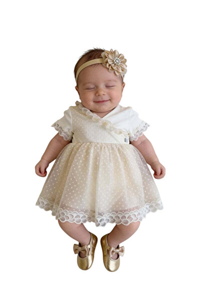 The-kid.co Vintage Baby Dress - Beige