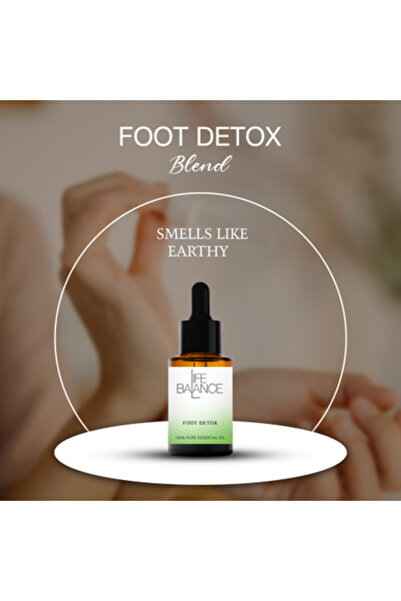Lifenbalance زيت تنظيف القدمين 15 مل |   مزيج عطري أيورفيدي للطاقة والتطهير و...