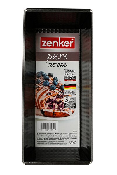 ZENKER Pure Tavă Chec și Cozonac, 25 cm, Antiaderentă ILAG, Neagră