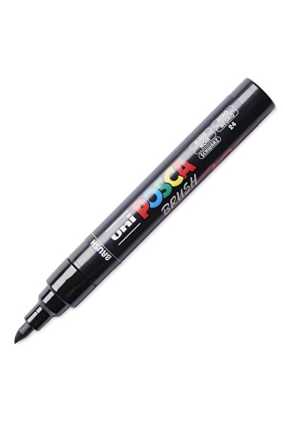 POSCA Marker cu vârf tip pensulă PC-5BR - Negru