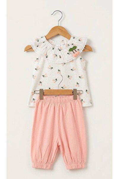 Milanlı Kids Kız Çocuk Alt Üst Pamuklu Yazlık Takım