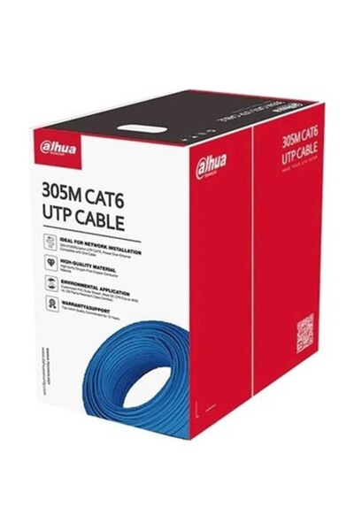 DAHUA PFM922I-6UN-C 305 METRE U/UTP 23AWG CCA MAVİ RENK CAT6 KABLO