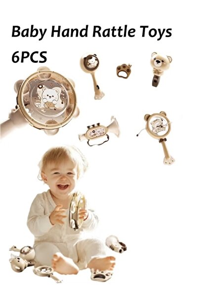 Generic 6Pcs Rattle Playset Infant Early Education Musical Instruments Hand C...