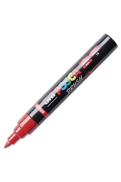 POSCA Marker cu vârf tip pensulă PC-5BR - roșu