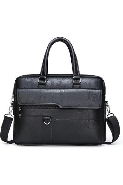 Mobcos Sleek PU Leather Business Briefcase – Stylish Laptop & Office Shoulder...