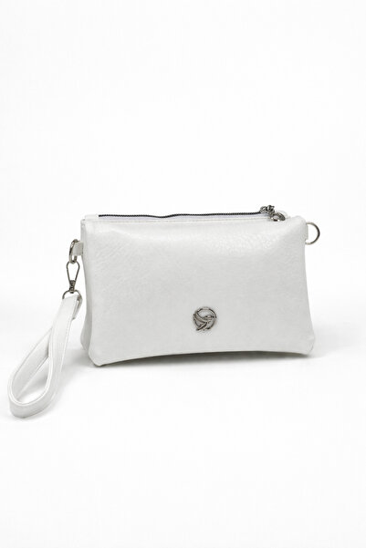 DMG Collection Long Strap Wallet Detailed Women's Hand and Shoulder Bag Beige