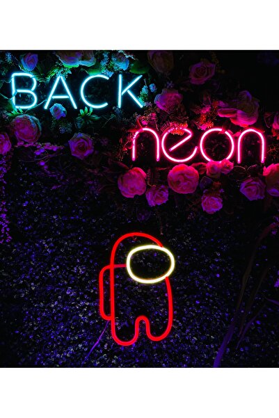 Among Us Neon Led Dekoratif Duvar Aydınlatması-Gamer Neon Duvar Dekorasyonu / Neon Led Işık 1 Adet