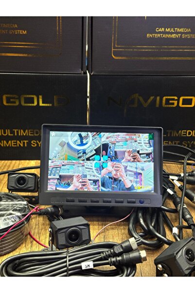 Navigold 7" 4 KAMERALI KAYIT ÖZELİKLİ DVR MONİTÖR SET