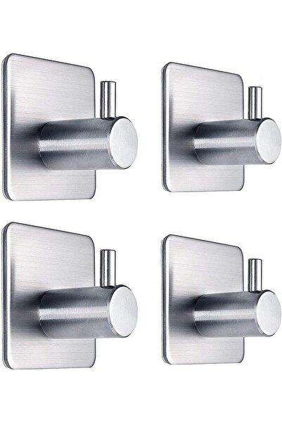 Arabest مجموعة من 4 خطافات لاصقة قوية التحمل، خطافات جدارية مقاومة للماء من ا...