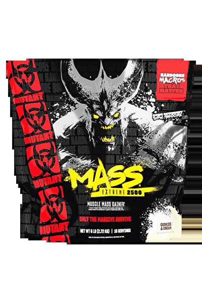 MUTANT ماس إكستريم جينر لزيادة كتلة العضلات وزيادة الوزن - بنكهة الكوكيز والك...