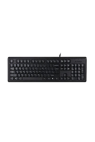 A4Tech KR-92 Türkçe Q USB Kablolu Klavye Siyah