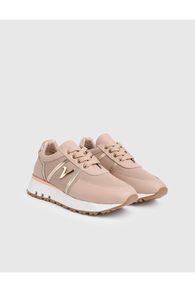 İLVİ Pantofi sport de damă Rielle din piele naturală bej