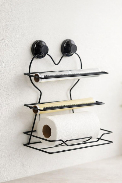 Kitchen Life Stainless Metal Foil Holder with Heart Shape, Stretchable Kitche...