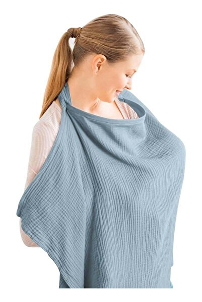 Mirfa Muslin Breathable Nursing Cover for Breastfeeding With Arch Neckline (L...