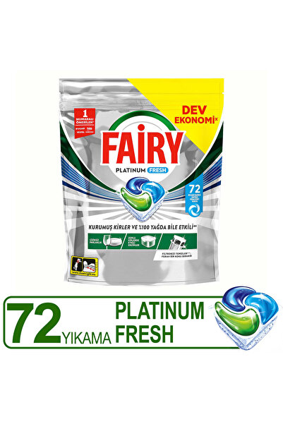 Fairy Platinum Fresh Bulaşık Makinesi Kapsülü 72 Yıkama
