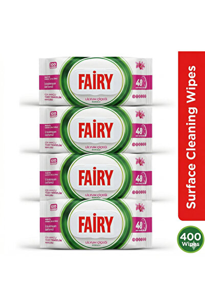 Fairy Μαντηλάκια Καθαρισμού Επιφανειών, Σχέδιο Λουλουδιού Κρίνου, Συσκευασία ...