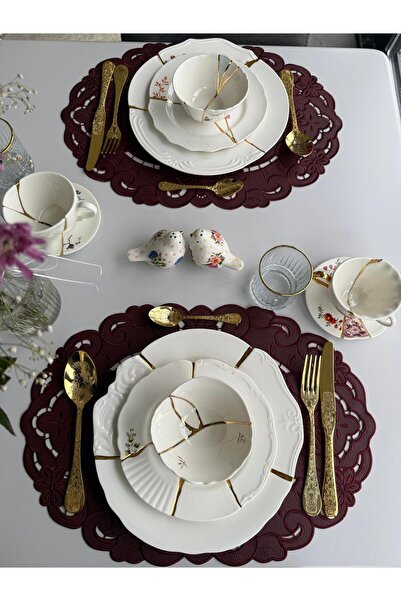 NC Home Design Wine Deri Bordo Amerikan 2 Kişilik