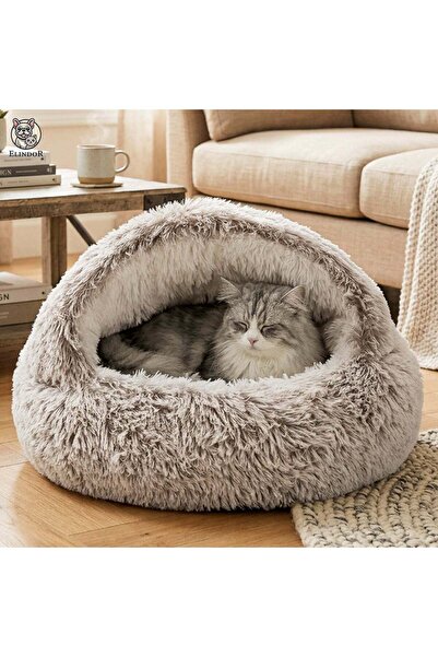 Elindor Άνετο Κρεβάτι για Σκύλους και Γάτες Elindor ®   Στρογγυλή, Αντιολισθη...