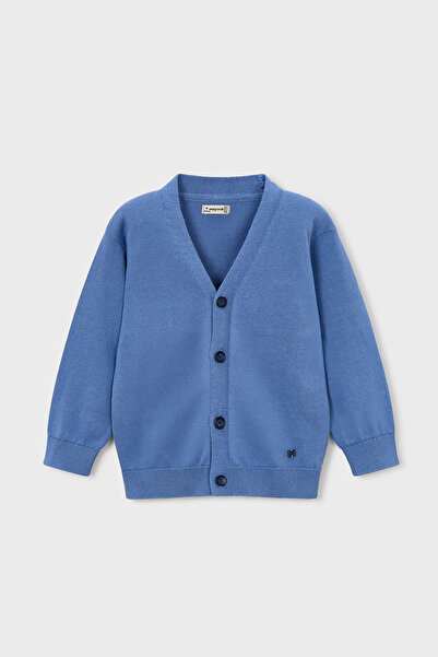 MAYORAL Boy's Classic V-Neck Knitwear Cardigan - Blue