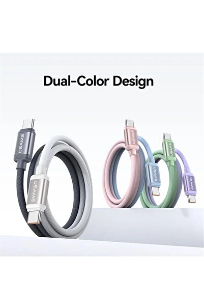 1way Usams Type-C to Type-C Cable - Fast Charging and Sleek Design