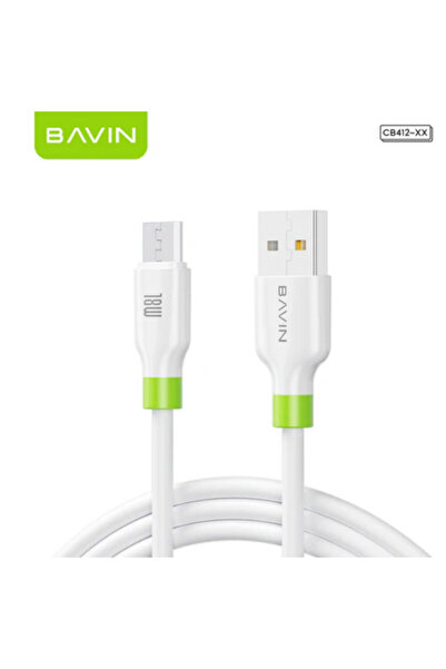 Bavin CB412 1M Fast Charging Cable Supports 12W For iPhone & High Speed
