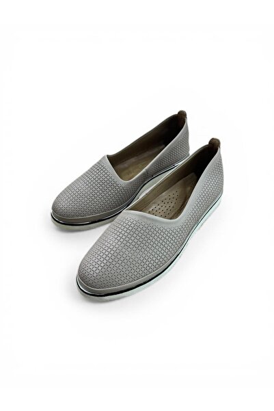PATRON SHOES حذاء باليه نسائي من الجلد الطبيعي بنعل مريح