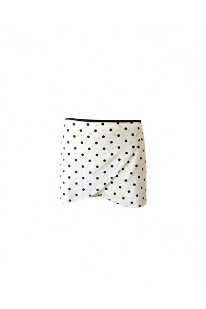 AQUELLA Polka Dot Ecru Skirt